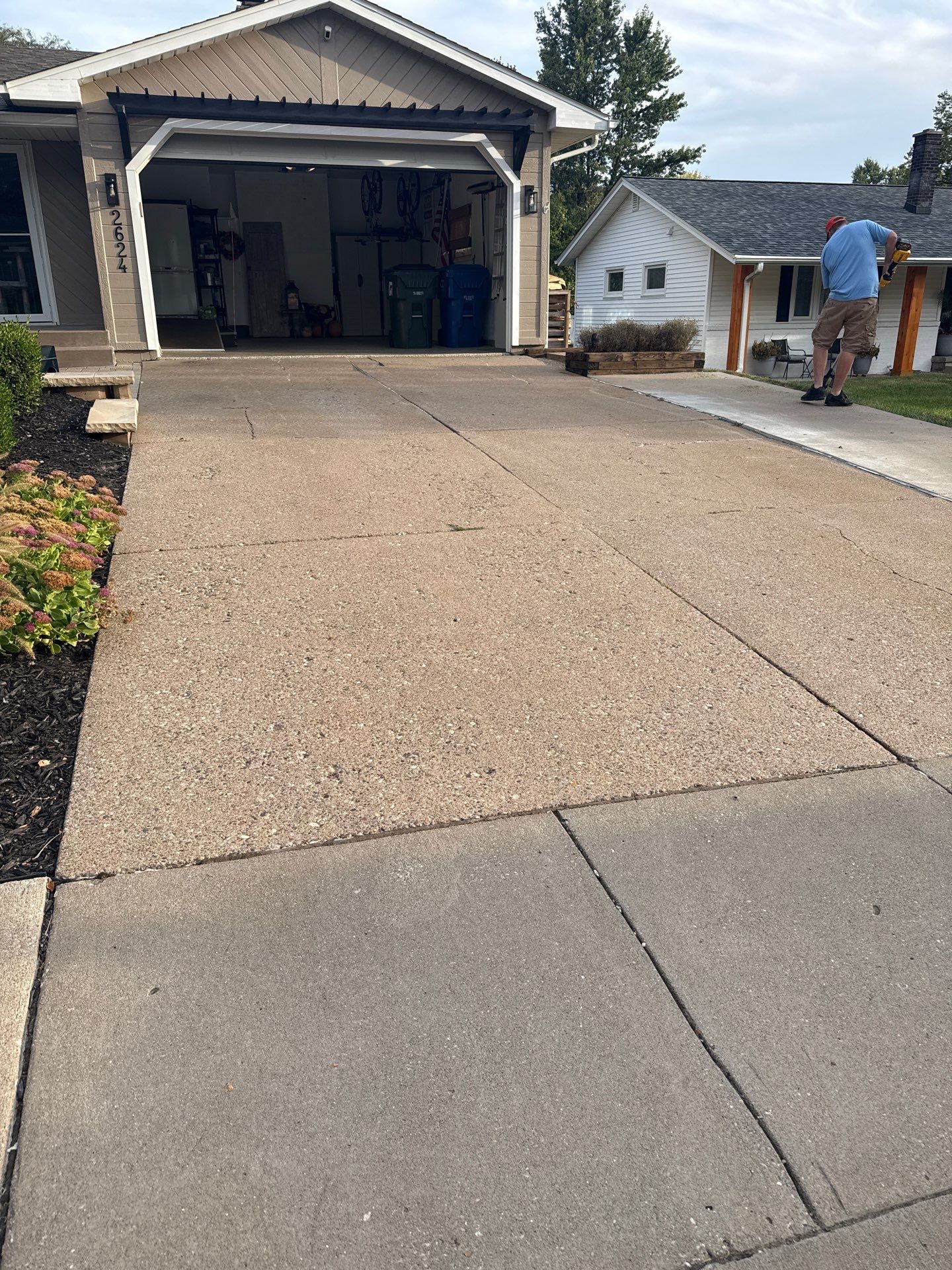 Driveway before